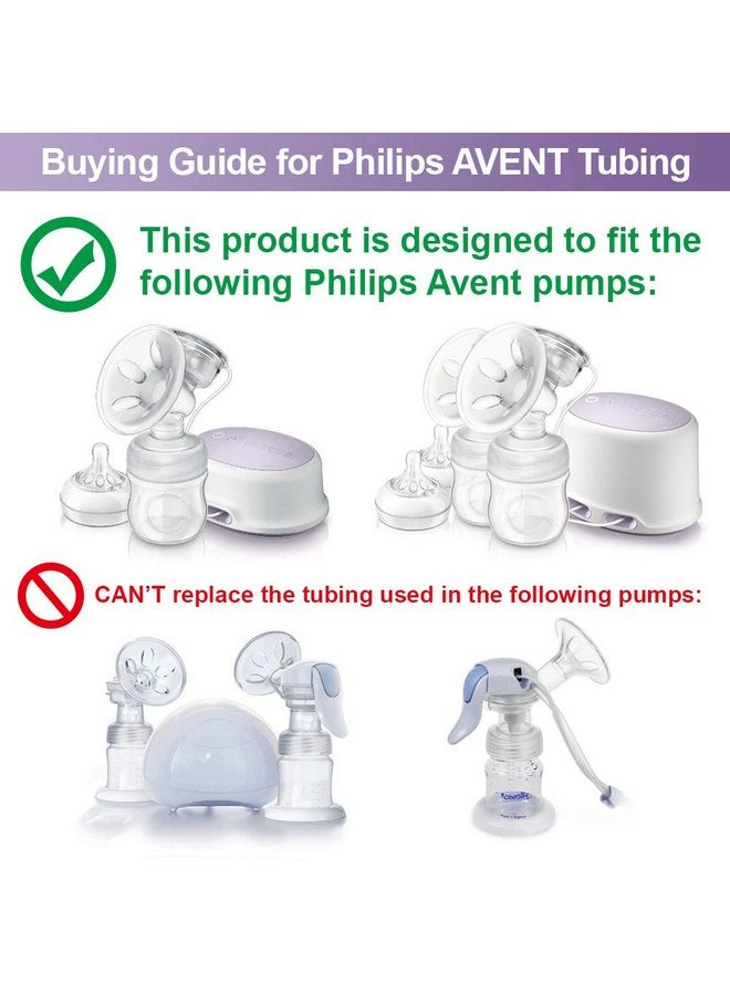 Maymom Replacement Tubing Compatible with Avent Comfort Breastpump, Replaces Avent tubing or Philips tubing; Retail Pack, 2 Tubes/Pack; Made by Maymom (Two Tubes) - Image 2