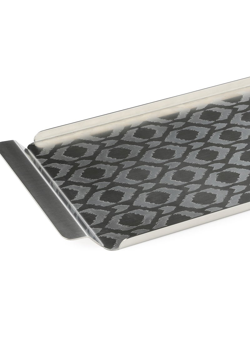 Arttd Inox - ARTTDINOX Designer Stainless Steel Tray | Multipurpose Serving Platter | Premium Serveware, Dinnerware & Tableware | by Jindal - Image 1