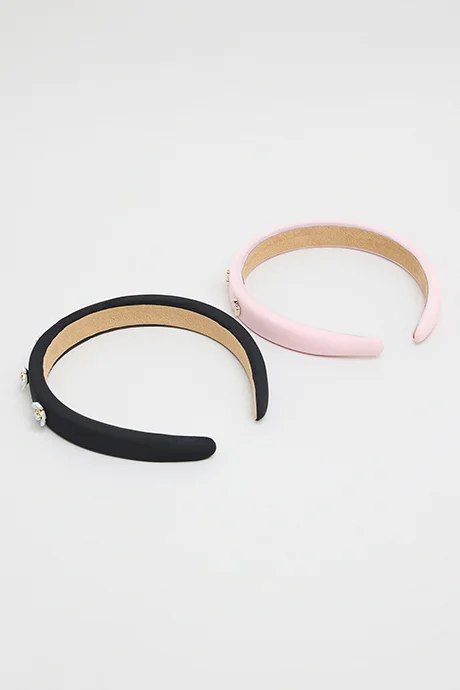 R&B 2 Pack Embellished Headbands