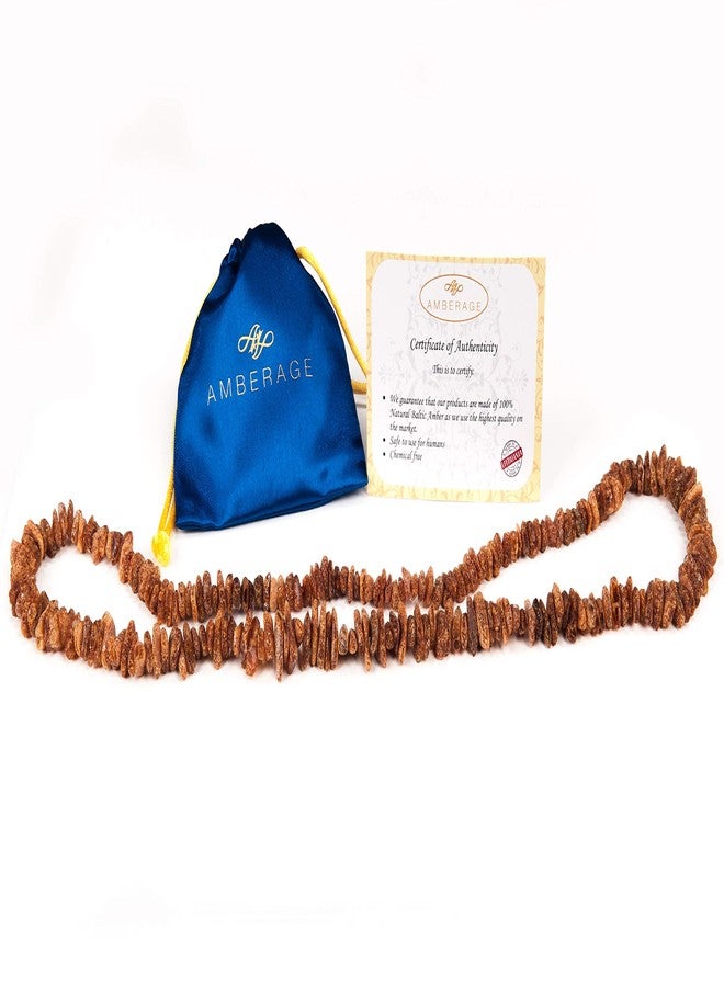 AMBERAGE Natural Baltic Amber Necklace for Women - Hand Made from Raw/Certified Baltic Amber Beads( - Image 2