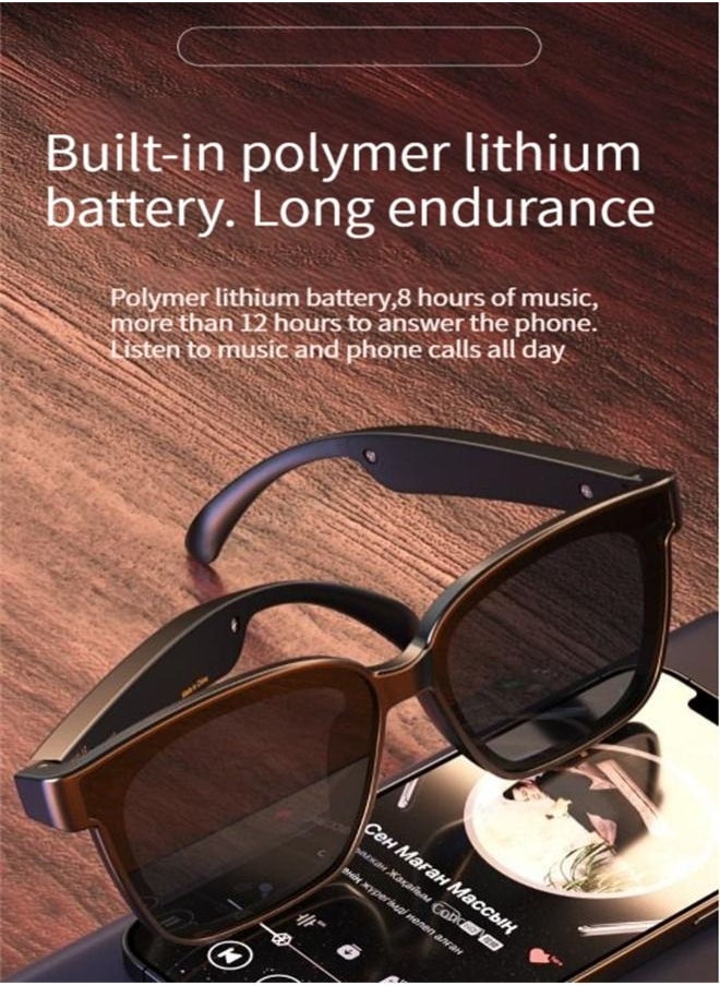 M MIAOYAN - Smart Bluetooth Sunglasses Music Playing Handfree Calling Wireless Polarized Sunglasses - Image 1