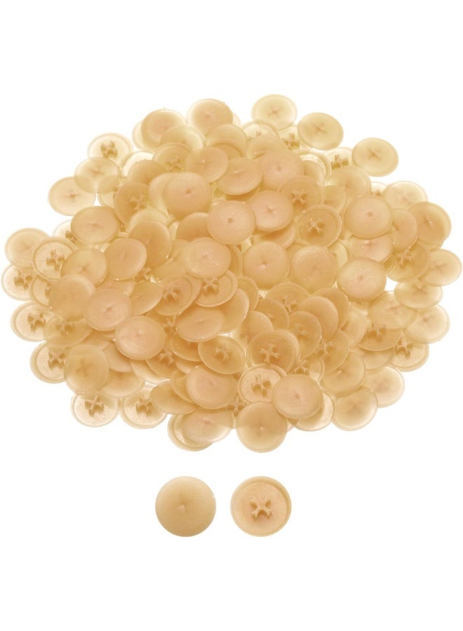 ROBUSTLINE Plastic Cap For Gypsum Screw Beige For Furniture Cabinet Shelf Pack Of 100 Pieces  - Image 1