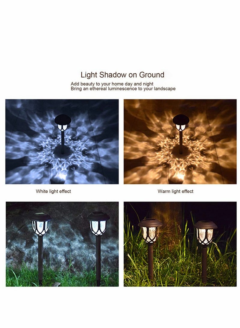 10 Pack Solar Lights Outdoor Decorative, Solar Pathway Lights Outdoor, Solar Powered Garden Yard Lights for Walkway Sidewalk Driveway - Image 2