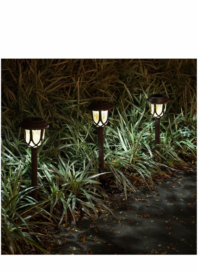 10 Pack Solar Lights Outdoor Decorative, Solar Pathway Lights Outdoor, Solar Powered Garden Yard Lights for Walkway Sidewalk Driveway - Image 3