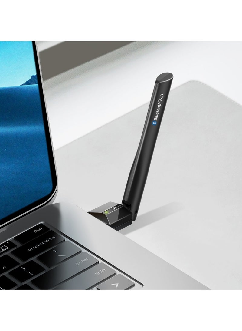 تي بي لينك محول بلوتوث TP-Link UB500 Plus USB، بلوتوث 5.3، هوائي متعدد الاتجاهات، متوافق مع ويندوز 11/10/8.1/7 - Image 2