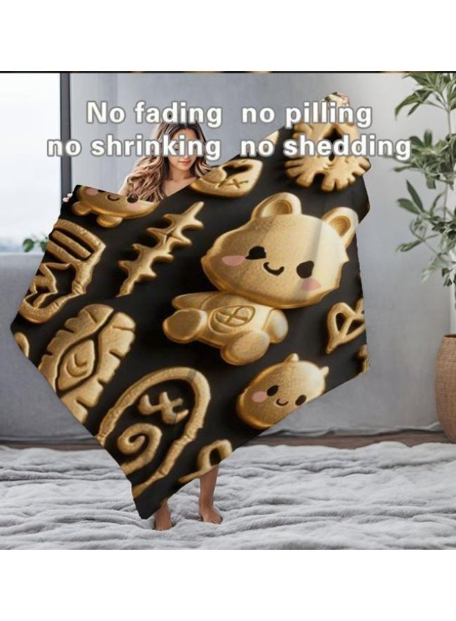 عام بطانية رقيقة من الفانيلا الكرتونية للأطفال والرضع (دافئة ومريحة، ومناسبة للنوم والألعاب) 70 سم * 100 سم - Image 5