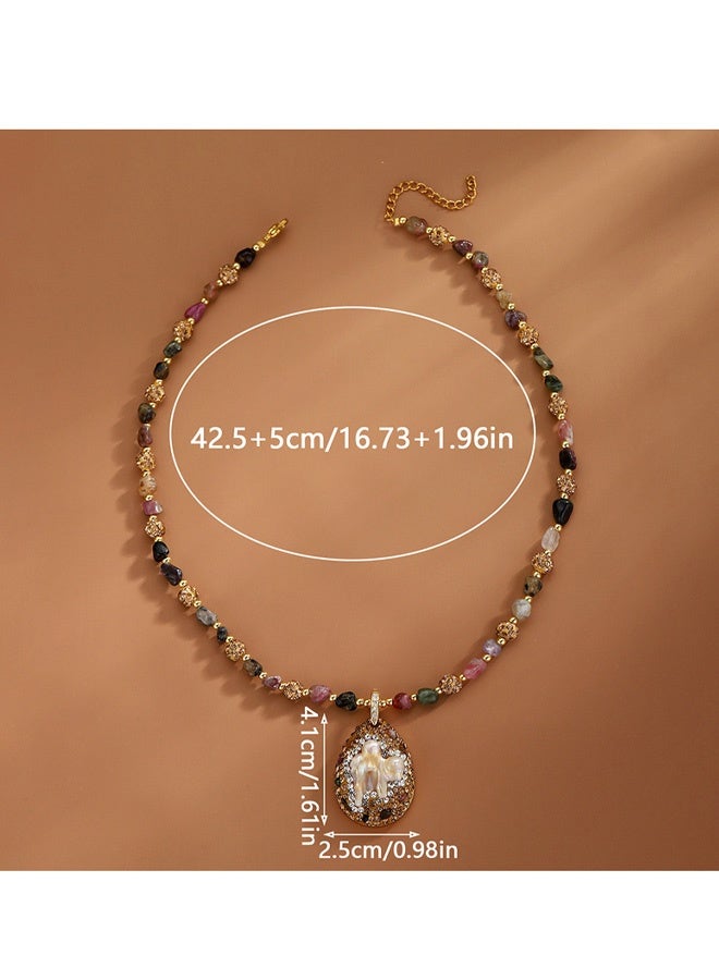 Pearl jewelry, Australian natural pearl necklace four-piece set - Image 5