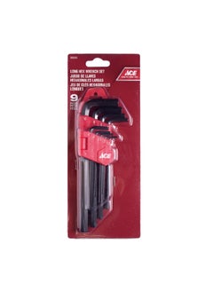 ACE 9-Piece Long Hex Wrench Set Black 25 x 3 x 10.4 cm SAAME 9PCLONG HEX 