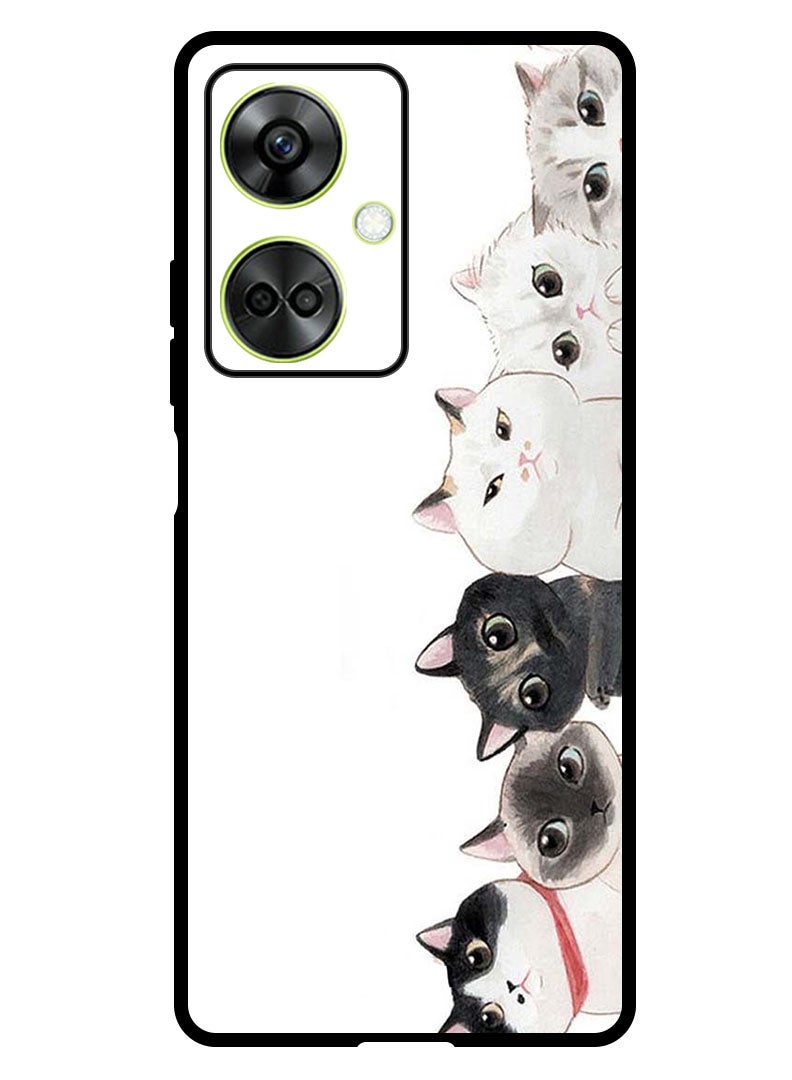 Theodor Protective Case Anti Scratch Shock Proof Bumper Cover For OnePlus Nord CE 3 Cute Cats - Image 1