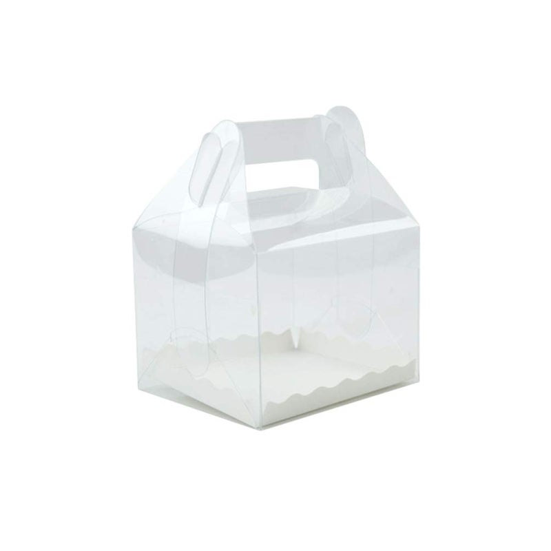 Cabilock 6 psc Cake Roll Box Transparent Plastic Portable Dessert Holder Packaging Box Swiss Roll Containers Party Favors for Home - Image 1