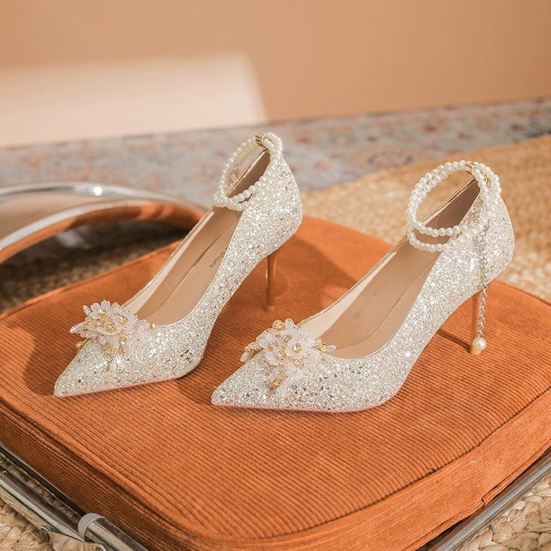 Pumps Stiletto Beige Women's Shoes - Image 2