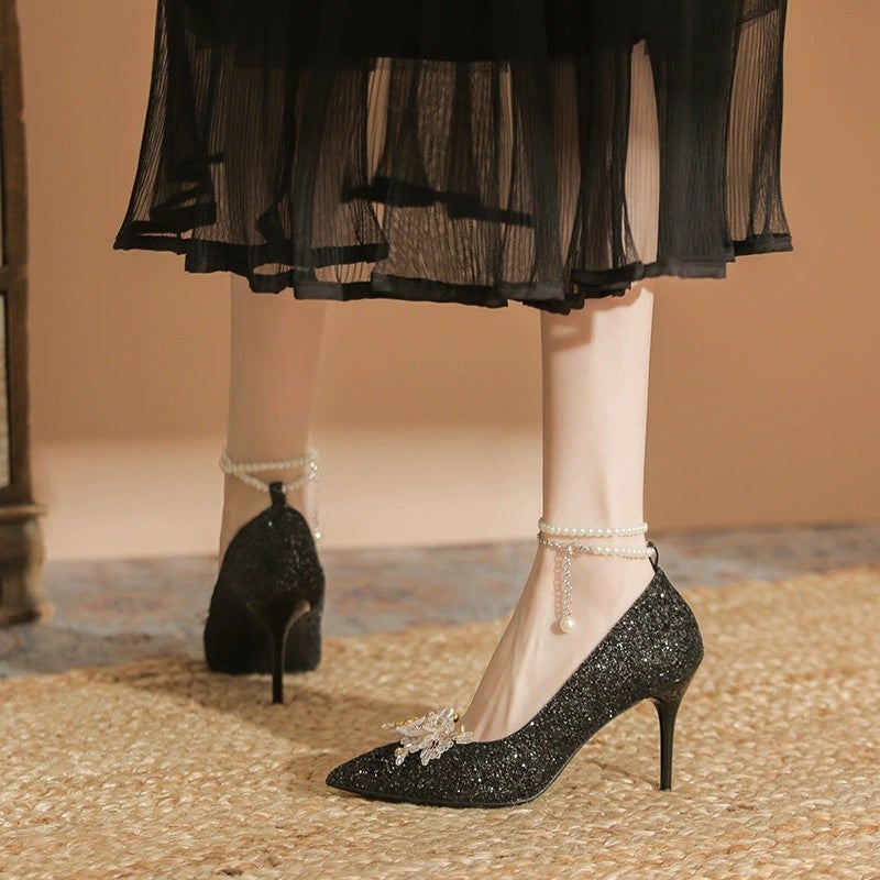 Pumps Stiletto Beige Women's Shoes - Image 5
