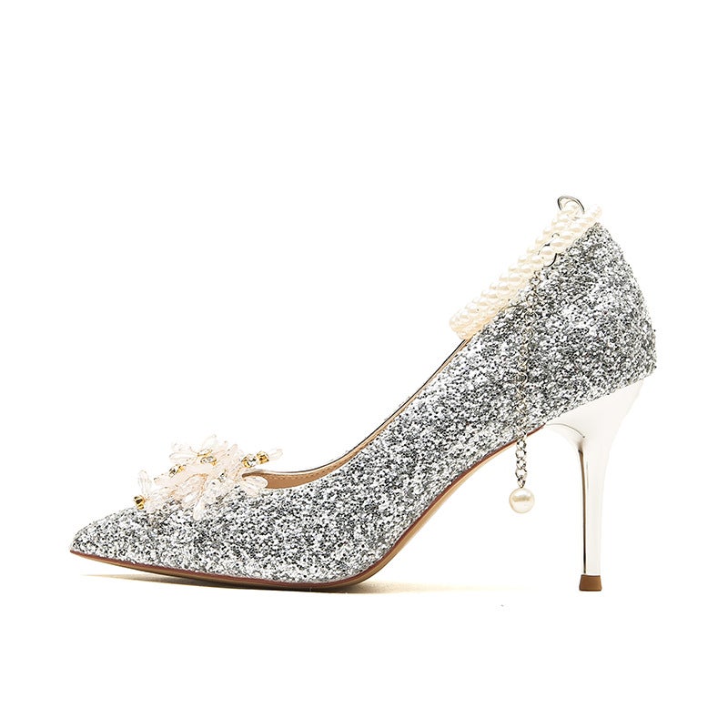 Pumps Stiletto Beige Women's Shoes - Image 1