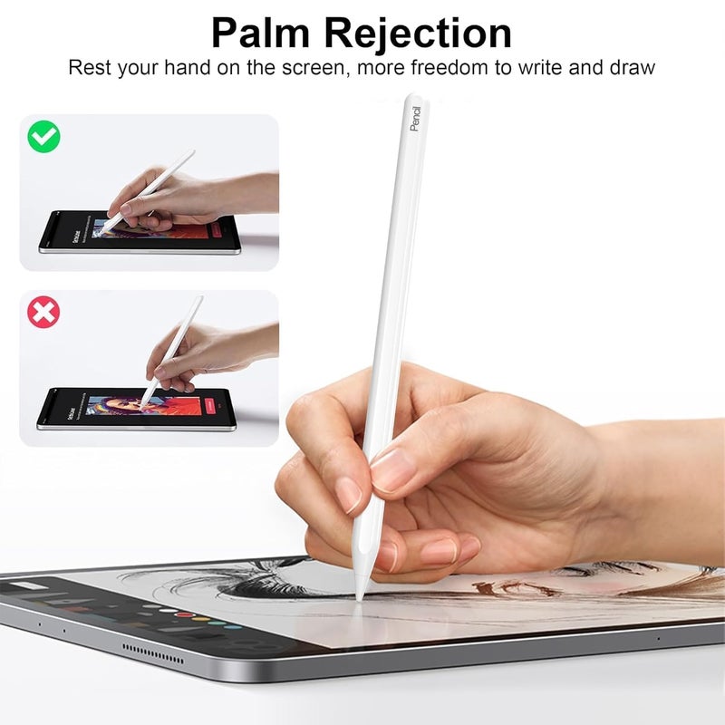 Mixoo Stylus Pen for iPad with Palm Rejection, Only Compatible with Apple iPad/iPad Pro/iPad Air Versions of 2018 & Later. Not Support iPhone, Android, Microsoft Devices - Image 5