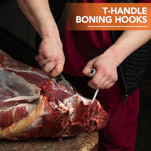 ARTOYS Stainless Steel Meat Hook - 2Pcs - T-Shaped Butcher's Hook for Easy Processing,T-Handle Boning Hooks,Great Hook for The Home-Butcher - Image 3