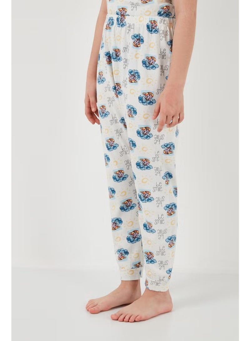 Lela 100% Cotton Crew Neck Short Sleeve Pajama Set Girl's Pajama Set 6651004 - Image 5