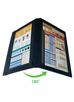 Y&D Nursing Clipboard Bifold Foldable for Nurses, Doctors and Students (Black)  - Image 4