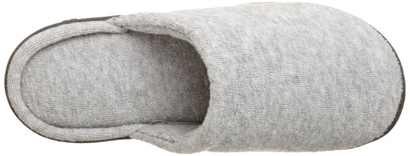 Isotoner Women's Classic Terry Clog Slippers Slip on, Heather Grey, X-Small / 5.5-6 US - Image 5