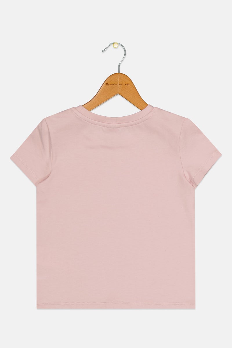 PUMA Kids Girls Sportswear Fit Short Sleeve Training T-Shirt, Pink - Image 3