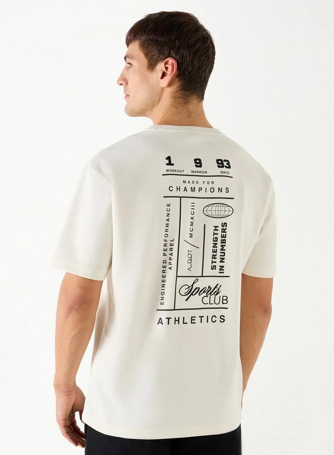 ADOT by Splash Graphic Print T-shirt with Short Sleeves
