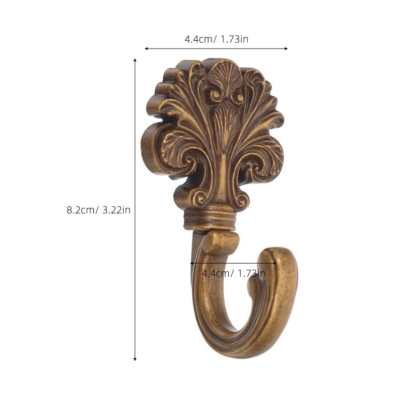 Antique Metal Coat Hook Vintage Decorative Wall Mounted Hanger For Hallway Bathroom Rustic Clothes Bag Rack - Image 3