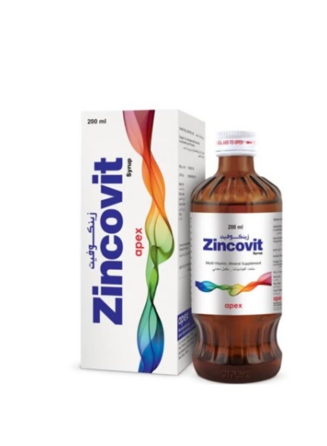 أبيكس زنكوفيت شراب 200 مل - مكمل فيتامينات ومعادن أساسي للصحة العامة - Image 4