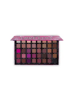 W7 Love Fest Pressed Pigment Palette - 40 Playful Party Colors With Matte, Shimmer, Glitters - Flawless Long-Lasting Bold Makeup  - Image 1