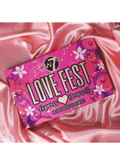 W7 Love Fest Pressed Pigment Palette - 40 Playful Party Colors With Matte, Shimmer, Glitters - Flawless Long-Lasting Bold Makeup  - Image 4