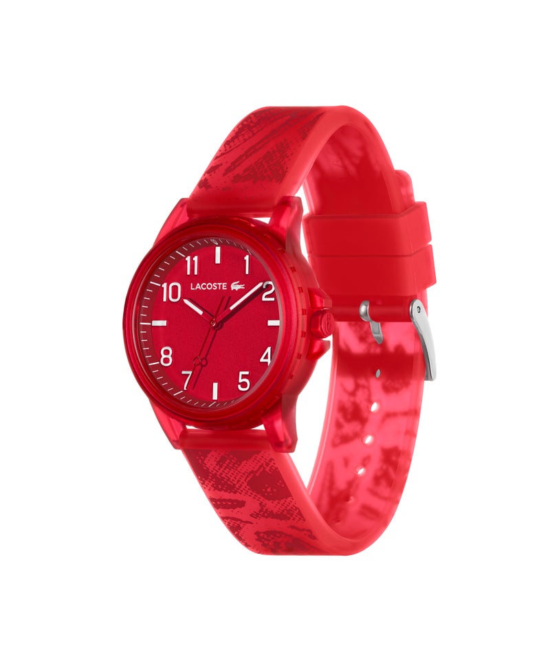 LACOSTE Round Analog Unisex'S Red Tr90 Case  Watch - Image 1