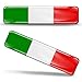 SkinoEu 2 x 3D Domed Silicone Stickers Decals Italy National Italian Flag Car Motorcycle Helmet F 13 - Image 2