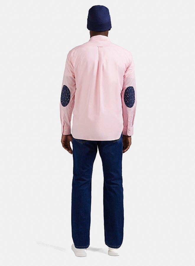 Eden Park shirt with button-down collar and printed elbow patches  - Image 4