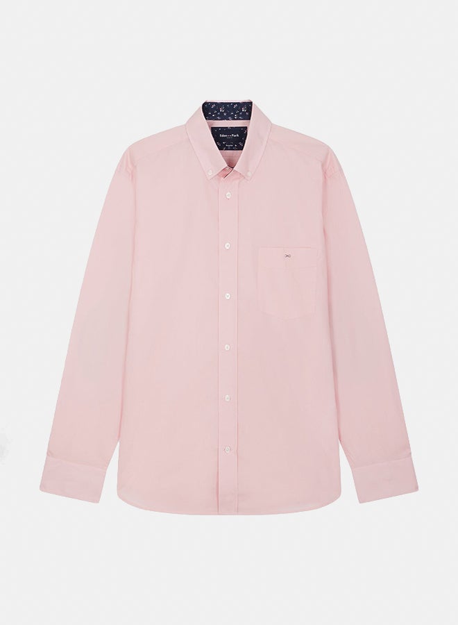 Eden Park shirt with button-down collar and printed elbow patches  - Image 5