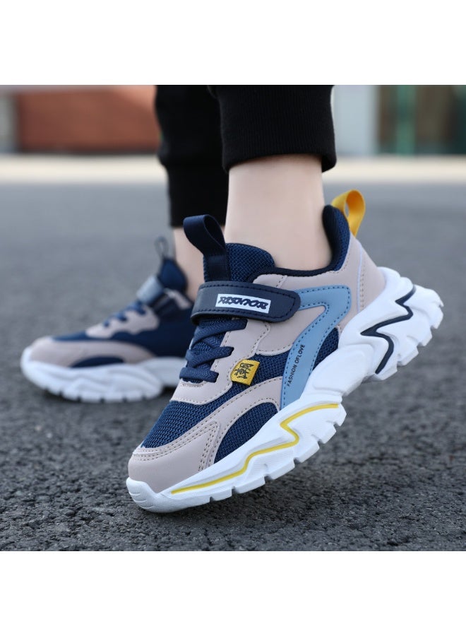 NIBEMINENT أحذية رياضية للأطفال الأولاد للألعاب الرياضية غير الرسمية، أحذية للمشي والجري والتسلق وكرة السلة والتنس - Image 2