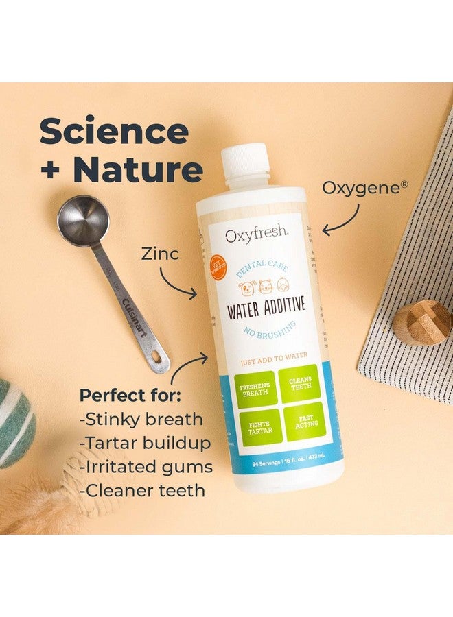 Oxyfresh Premium Pet Dental Care Solution Pet Water Additive: Best Way to Eliminate Bad Dog Breath and Cat Bad Breath - Fights Tartar & Plaque - So Easy, Just Add to Water! Vet Recommended 16 oz. - Image 4