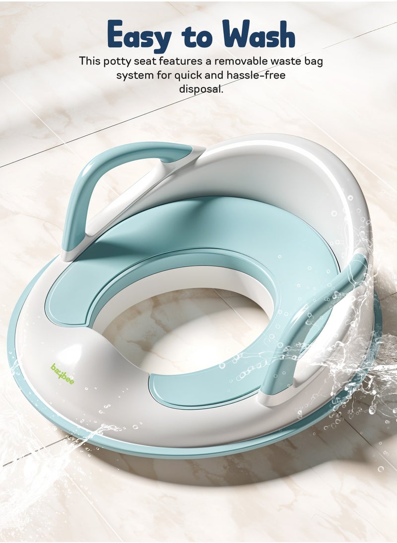 BAYBEE Baybee Comfy Baby Potty Seat for Kids, Toilet Training Seat for Baby with Soft Cushion Seat | Training Potty Chair with Comfortable Seating | Kids Potty Chair for 0 to 5 years (Blue)  - Image 3
