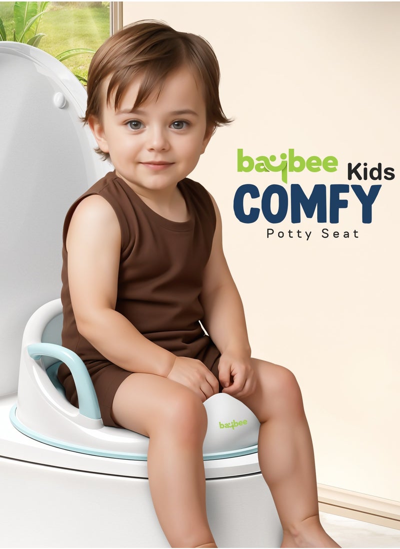 BAYBEE Baybee Comfy Baby Potty Seat for Kids, Toilet Training Seat for Baby with Soft Cushion Seat | Training Potty Chair with Comfortable Seating | Kids Potty Chair for 0 to 5 years (Blue)  - Image 2