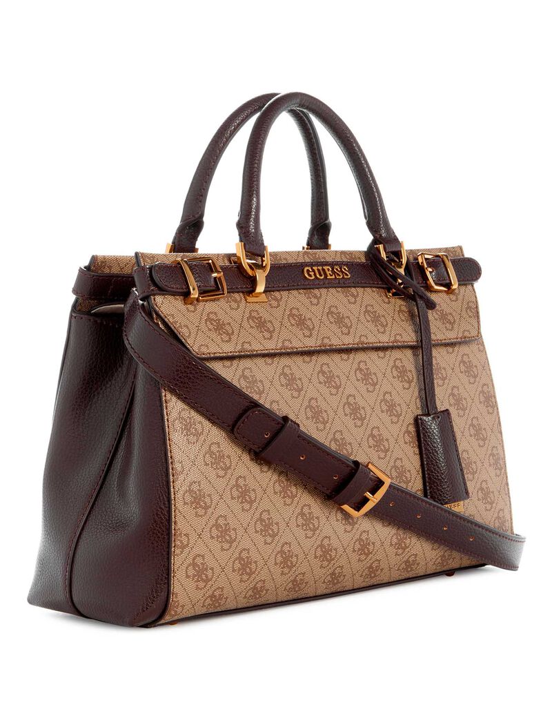 GUESS Sestri Logo Womens NOELLE Shoulder Handbag Camera bag Brown - Image 2