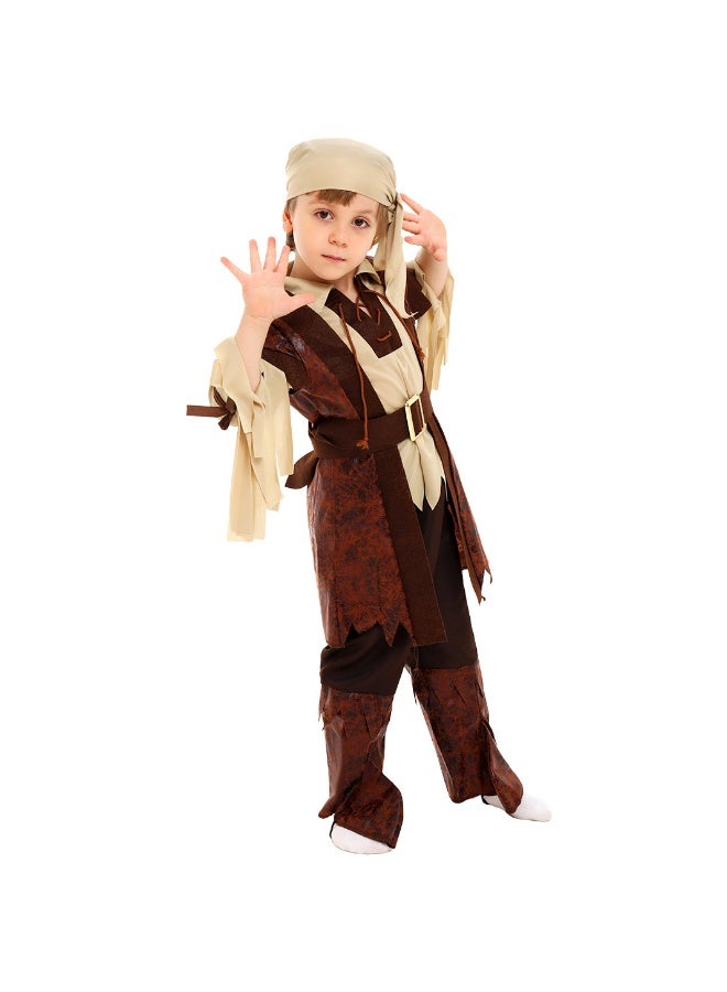 Halloween Children's Pirate Costume Cosplay Zombie Series Theme Set Performance Outfit - Image 4