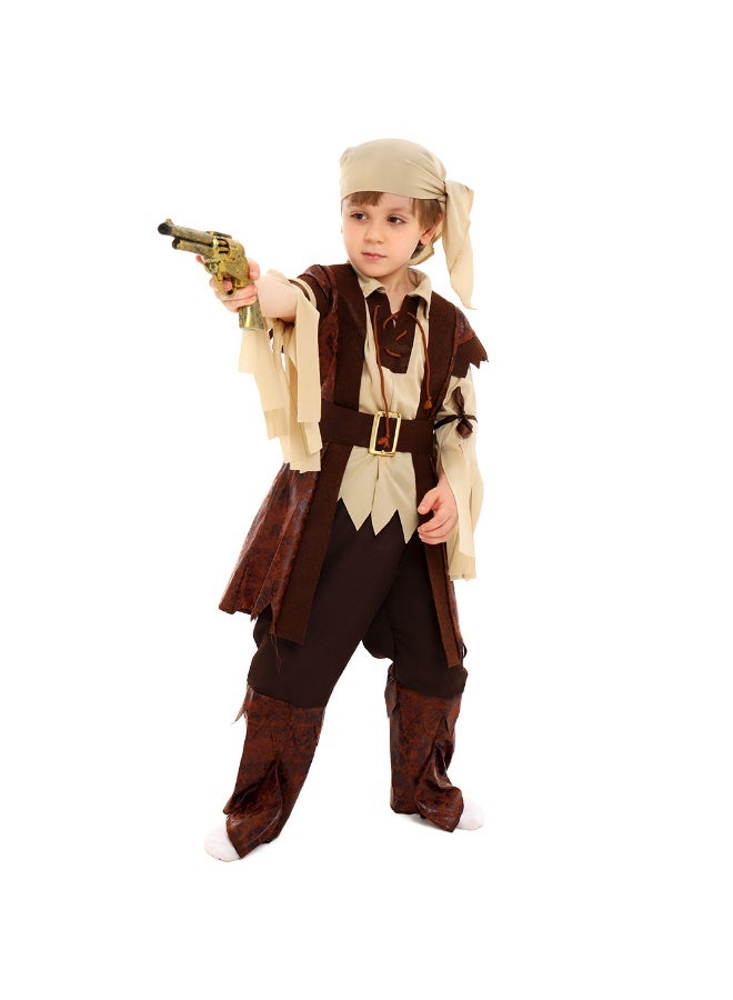 Halloween Children's Pirate Costume Cosplay Zombie Series Theme Set Performance Outfit - Image 2