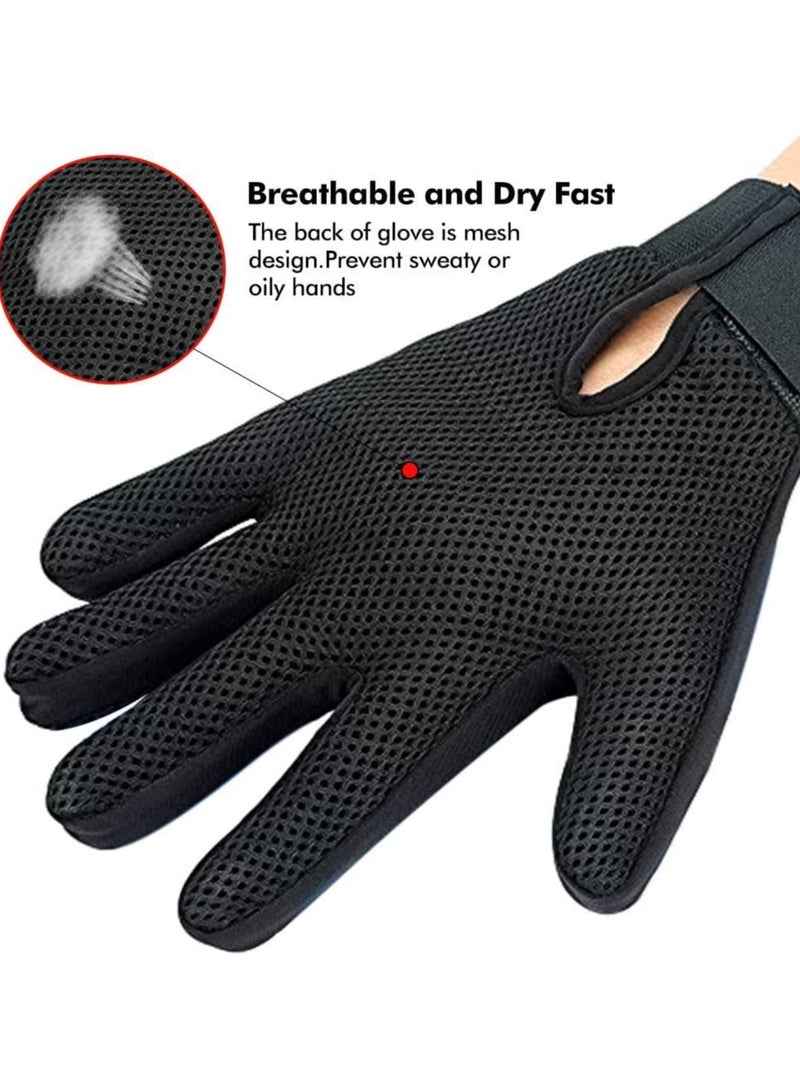 Generic Pet Grooming Glove Gentle Deshedding Brush Glove - Efficient Pet Hair Remover Mitt Enhanced Five Finger Design - Perfect for Dog & Cat with Long & Short Fur - Image 4