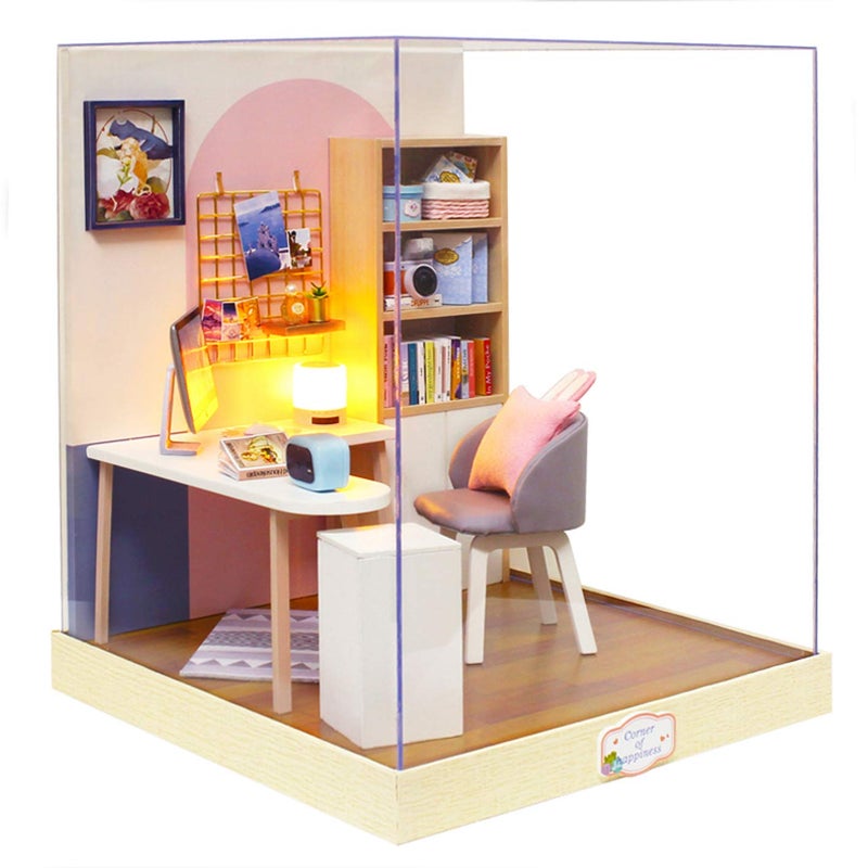 Flever Dollhouse Miniature DIY House Kit Creative Room with Furniture for Romantic Artwork Gift (World of Creativity) - Image 1