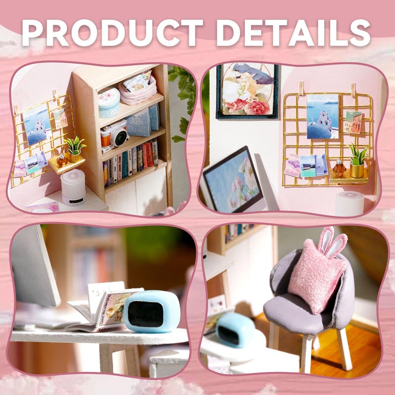 Flever Dollhouse Miniature DIY House Kit Creative Room with Furniture for Romantic Artwork Gift (World of Creativity) - Image 4