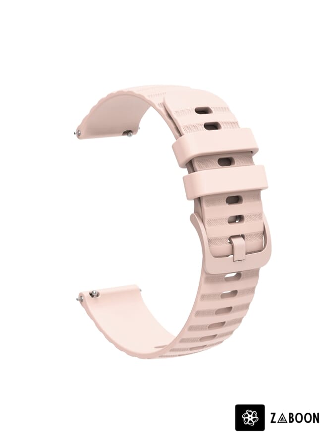 Zaboon Watch Band For Amazfit Pop Pro 20mm Wavy Dot Pattern Solid Color Silicone - Image 2