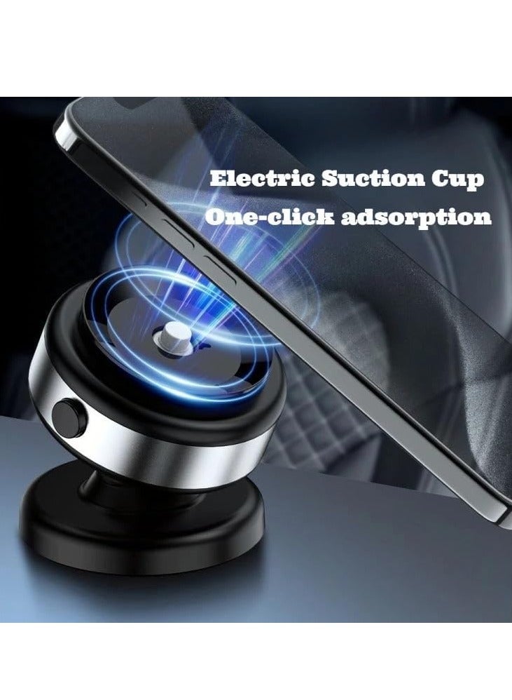 NEW Wireless Vacuum Suction Magnetic Car Phone Holder with 360° Rotation – Multi-Functional Secure Car Mount (Black) - Image 4