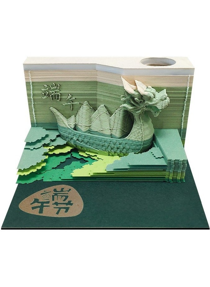 Generic Desktop Ornament Paper Carving, 3D Sticky Note Paper 