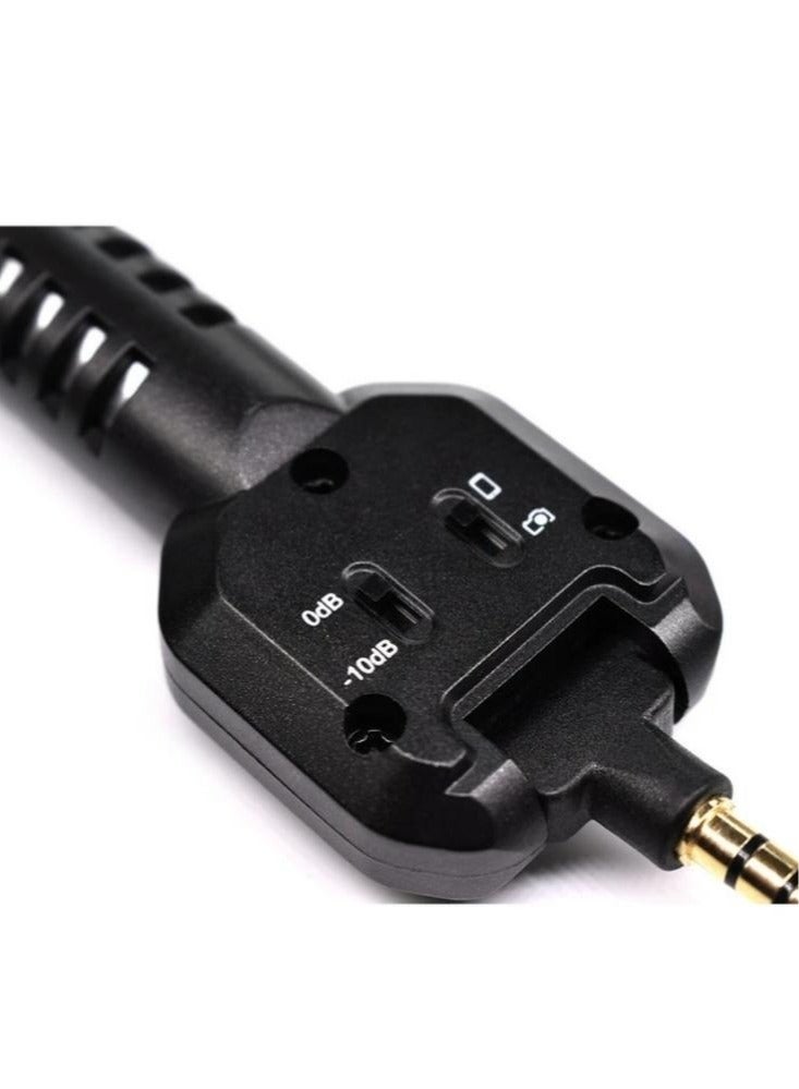 CKMOVA Compact Microphone 180 Degree Rotation with -10dB, 0dB  Gain Switch - Image 3
