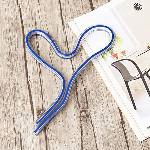 DEZIINE30CM Flexible Curve Ruler Woodworking, Plastic Measure Tool for Drafting Engineering Drawing - Image 5