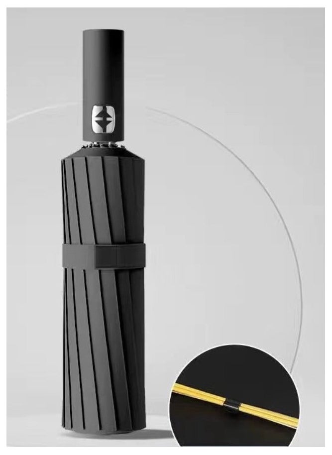 Generic A large travel umbrella with an automatic open/close handle and excellent UV protection, featuring superb insulation, strong wind and waterproof capabilities, and durability. This cost-effective por  - Image 1