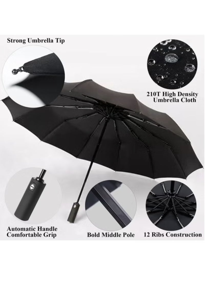 A large travel umbrella with an automatic open/close handle and excellent UV protection, featuring superb insulation, strong wind and waterproof capabilities, and durability. This cost-effective por