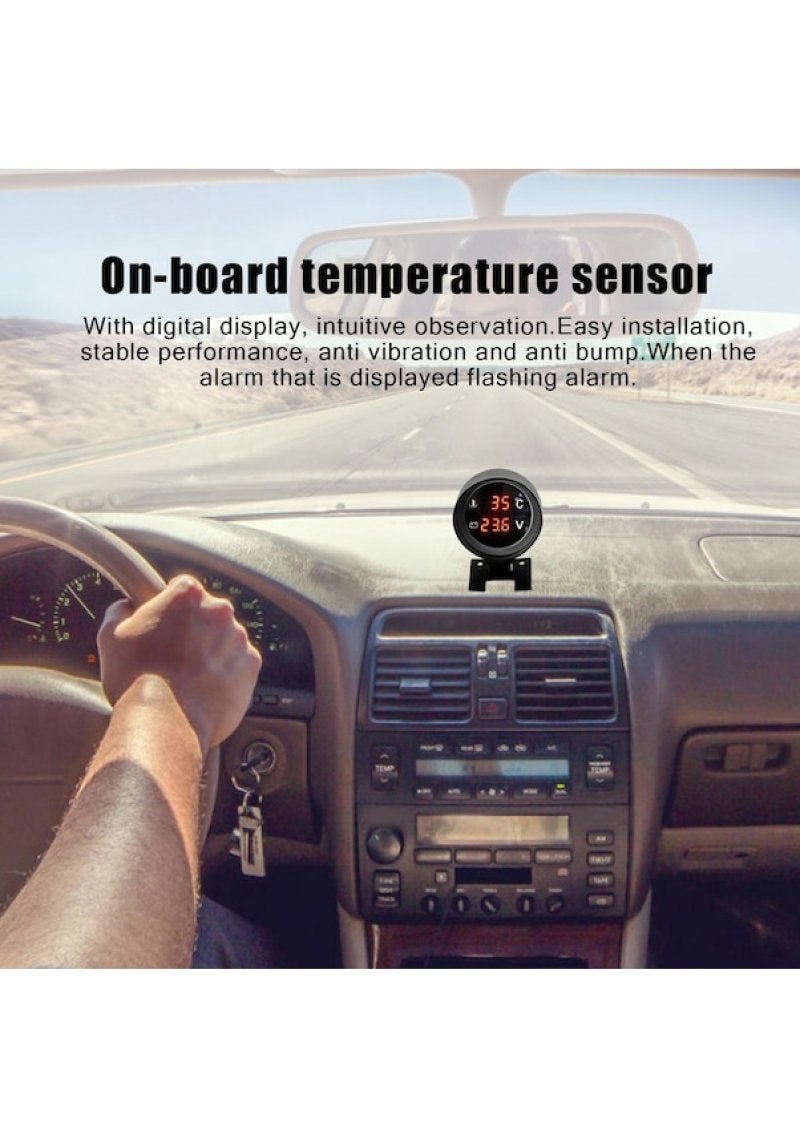 Universal Water Temperature Voltmeter Two-in-One Combination Meter - Dual-Function Design Combines Water Temperature Monitoring Voltage Measurement in One Compact Device for Vehicles - Image 5
